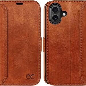 iPhone 17 Wallet Case - Leather Flip Case w/Card Holders RFID Blocking - LikeNew